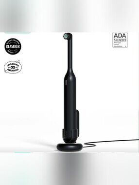 Quip SEALED! NIB! The 360 Oscillating Toothbrush in Black Knight. Sz OS. R2S!